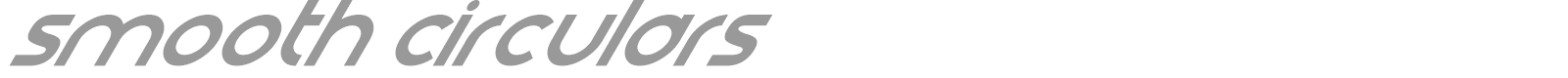 Smooth Circulars font preview